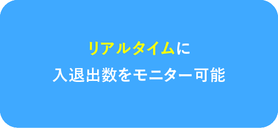 リアルタイムに入退出をモニター可能